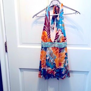 SALE! Weston  Wear Beautiful Floral Halter Top